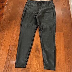 Athleta Black Faux Leather Leggings